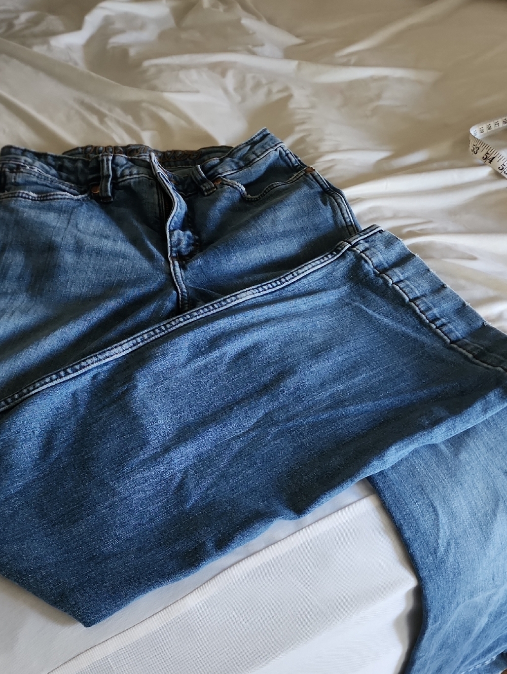 27 x 30 Wrangler Women's Blue Wide Leg Jeans